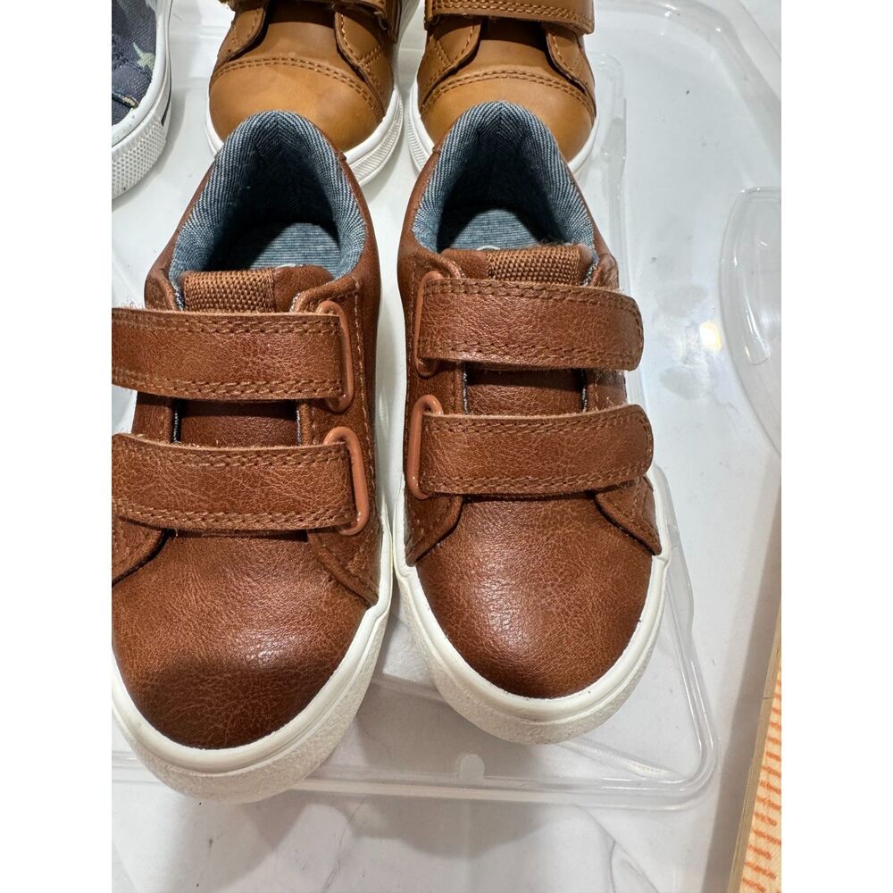 Cat & Jack Leather shoes, sandals &sneakers. Apakoa boots Size 7 Toddler -4 pair - Picture 3 of 9